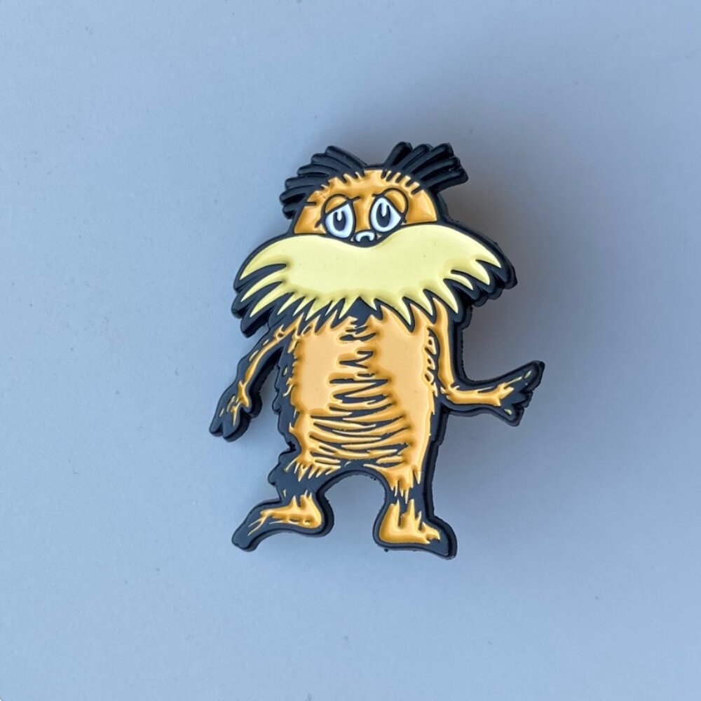 Dr Seuss The Lorax Enamel Pin Retro Y2K Library Book Teacher Gift Unofficial - Picture 6 of 6